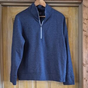 Eddie Bauer Women's Camp Fleece Quarter Zip Long Sleeve Warm Cozy  Large Heather